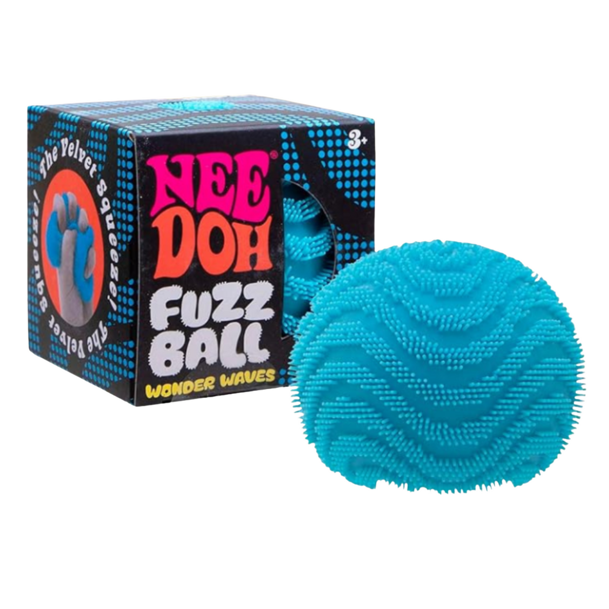 NeeDoh Super Fuzzball Squishy Fidget Toy Green