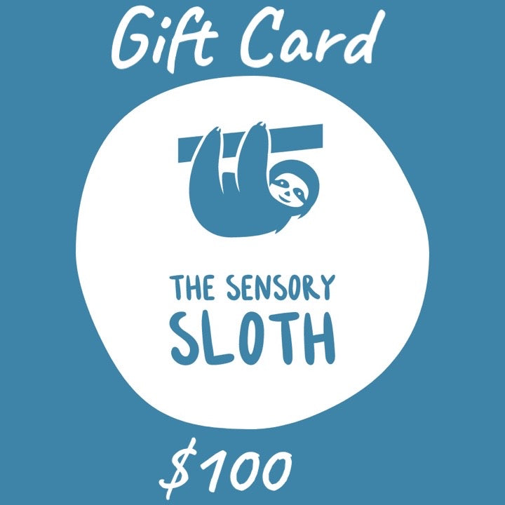 The Sensory Sloth Gift Cards $100.00 The Sensory Sloth Gift Card