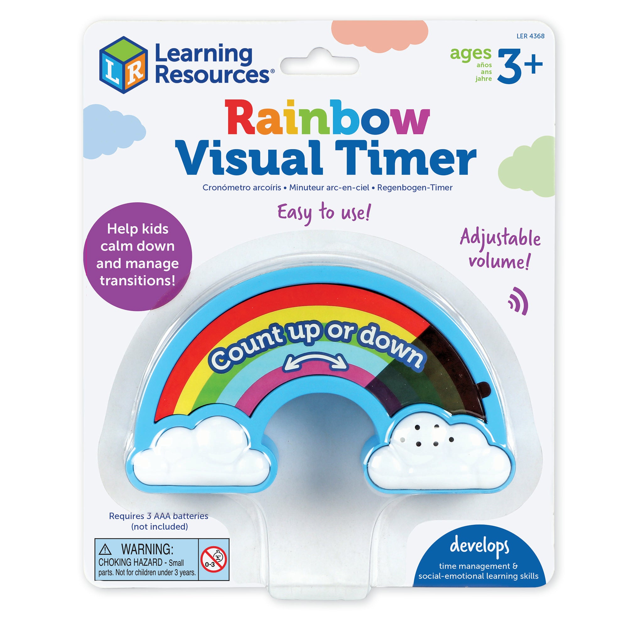 Rainbow Visual 15 min Countdown Timer | Transition Timer ADHD Autism ...