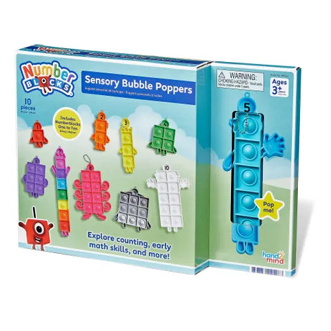 Numberblocks Sensory Bubble Poppers | Fine Motor Fidgets | ADHD Autism ...