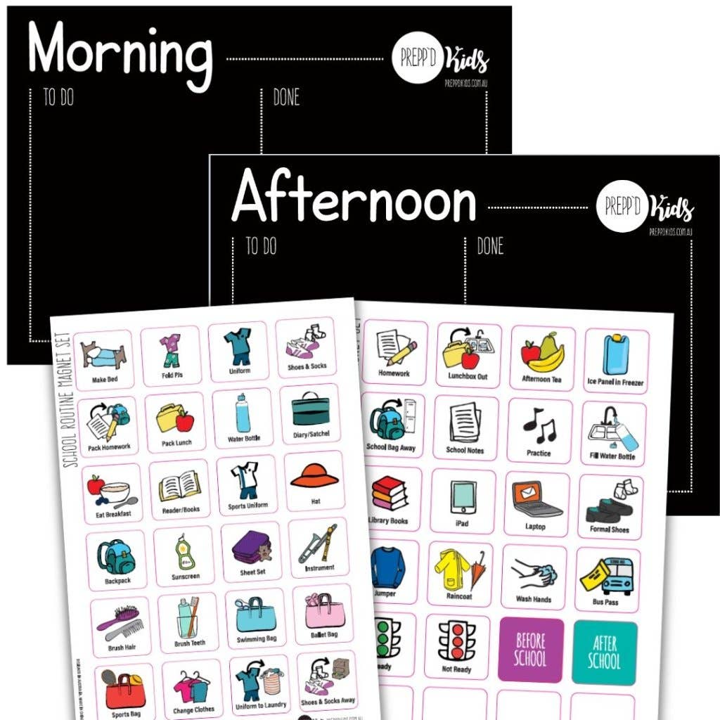 Before & After School Routine Chart | Magnetic Smooth Transitions ...
