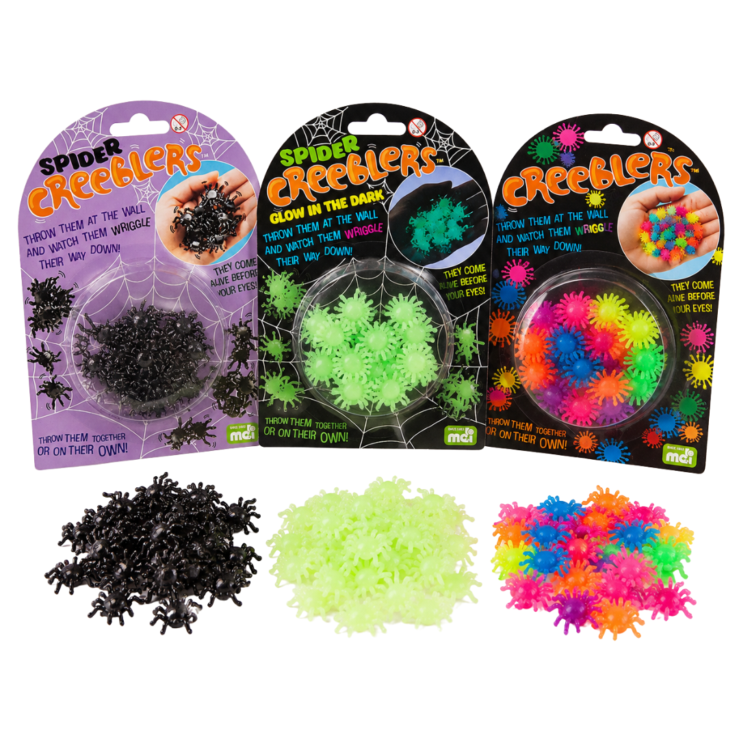 Creeblers Sensory Crawlies | Bright & Glow in the Dark Spider Fidget ...