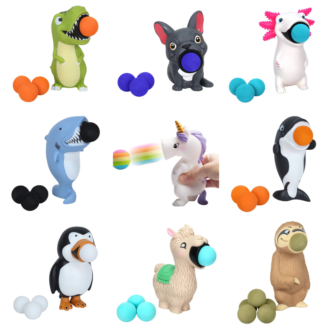 Foam Ball Animal Poppers | Sensory Toy Play | Choose Your Character ...