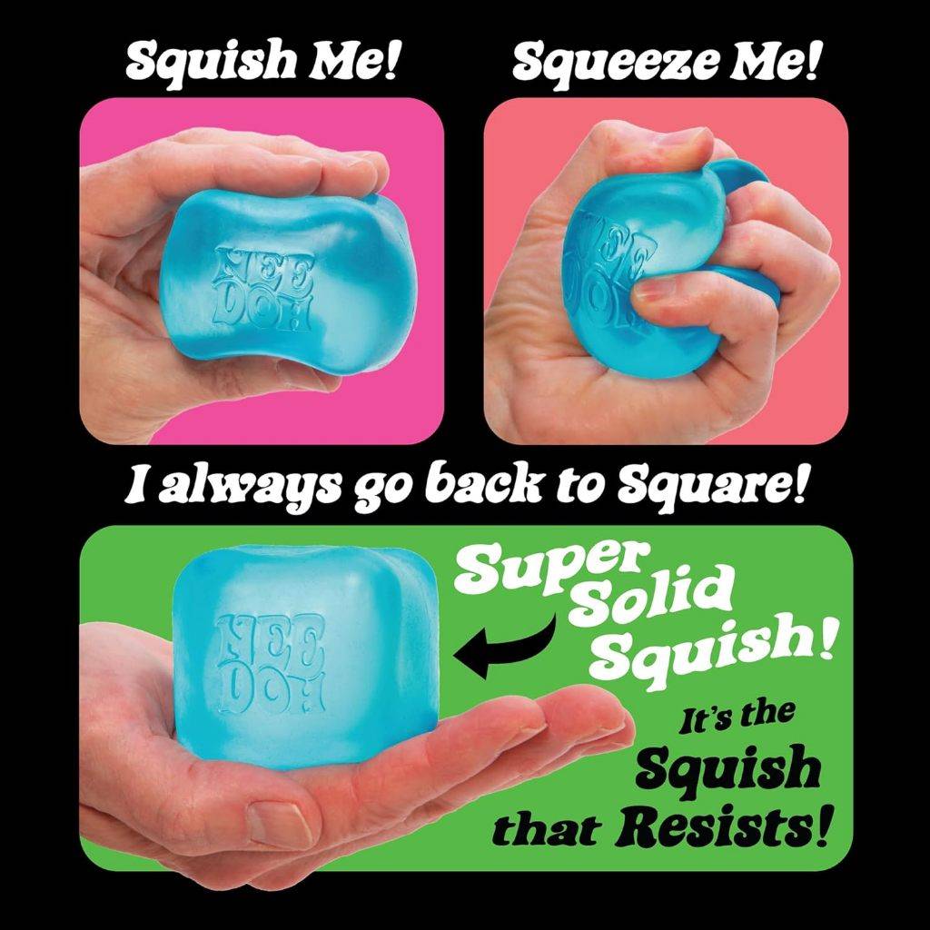 NeeDoh NICE Cube | Sensory Jelly Fidget Toy |Super Squeeze Stress Ball ...