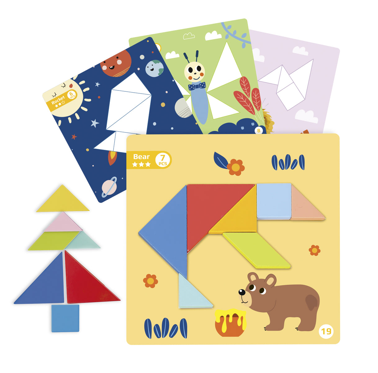 Magnetic Tangram Animal Pattern Puzzle Game Educational Toys