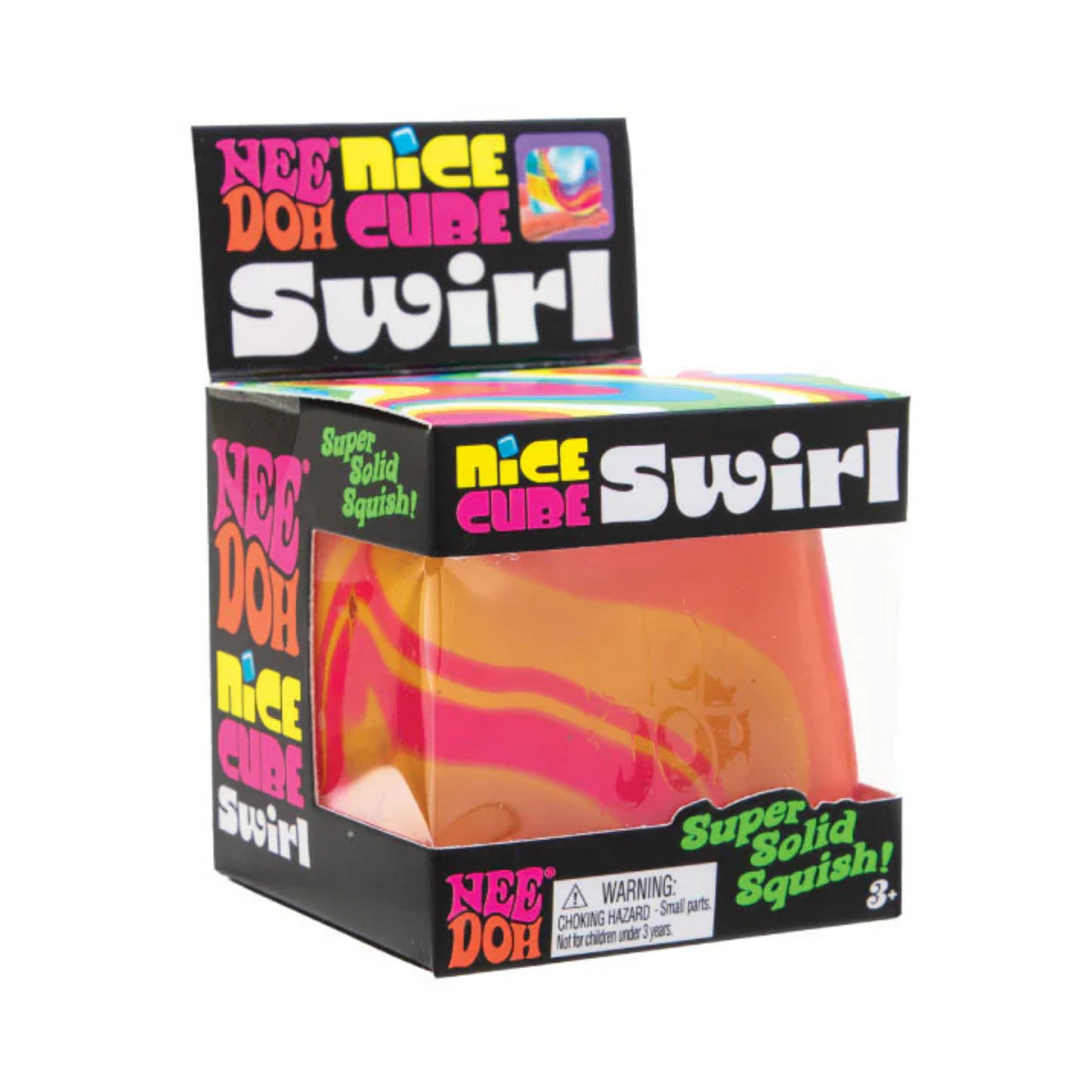 NeeDoh Nice Cube Swirl | Marbled Sensory Squish Fidget – The