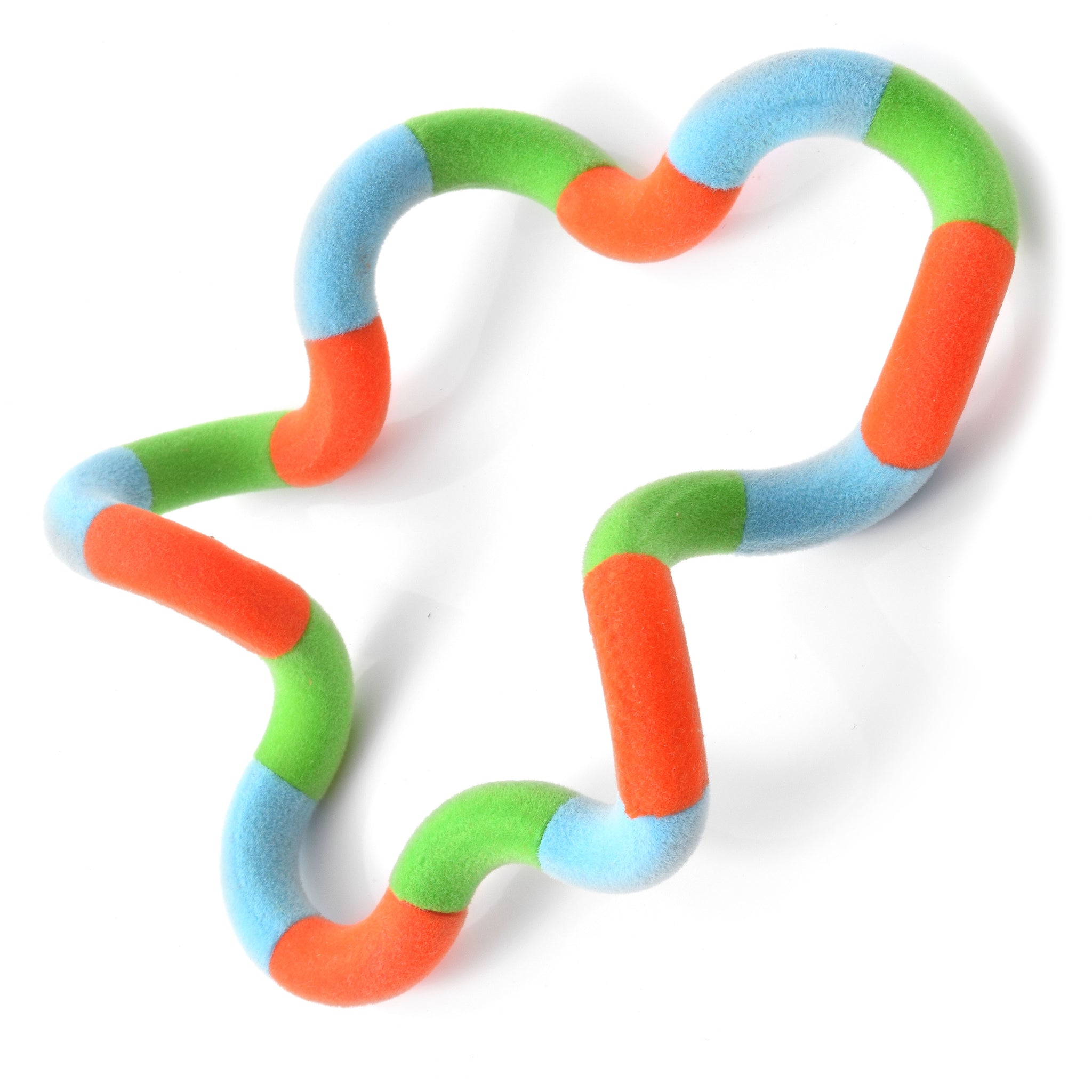 Tangle Jr. Fuzzies – Giocattolo Sensoriale Da Torcere Per Bambini (Arancione, Verde, Blu) – 3+ Anni - 3