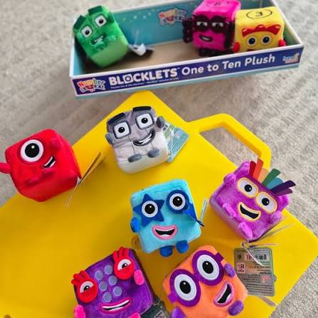 Number Blocklets Numberblocks Mini Blocklets 1-10 | Soft Plush Maths Learning Set – The ...