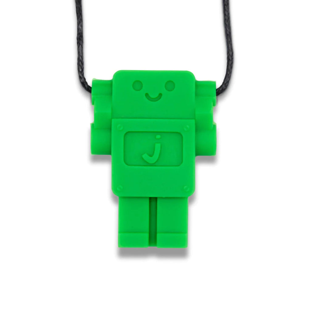 Jellystone Green Jellystone Sensory Chewable Robot Necklace Chewable Necklace Jellystone | School Chew Tools Autism | Chewelry 