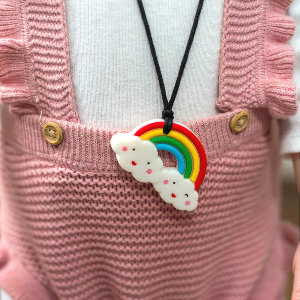 Jellystone Jellystone Sensory Chewable Rainbow Necklace Chewable Necklace Jellystone | School Chew Tools Autism | Chewelry 