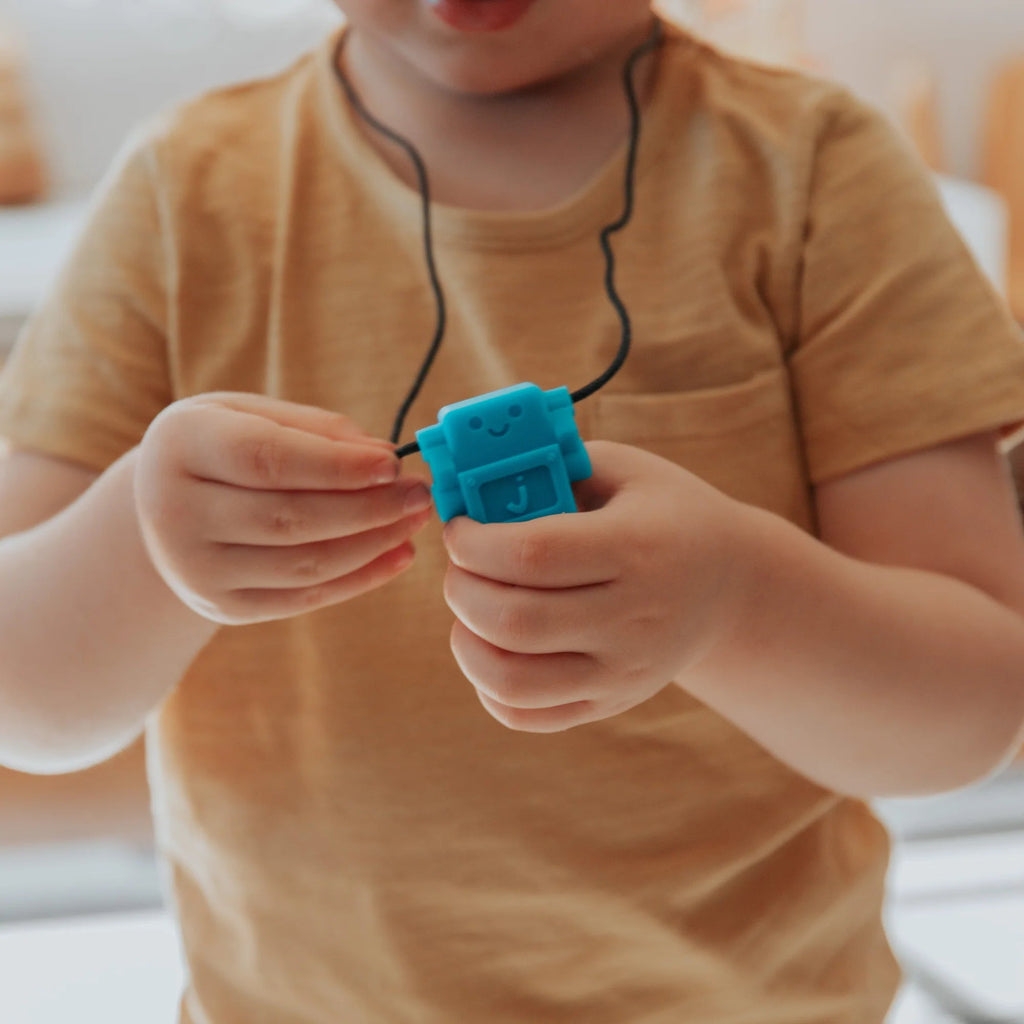 Jellystone Jellystone Sensory Chewable Robot Necklace Chewable Necklace Jellystone | School Chew Tools Autism | Chewelry 