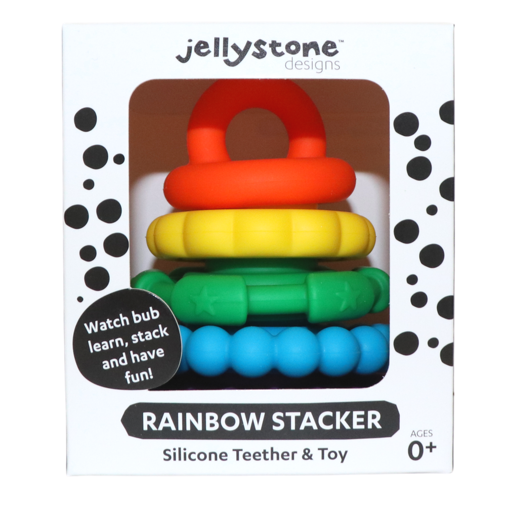 Jellystone Jellystone Rainbow Stacker and Teether Toy