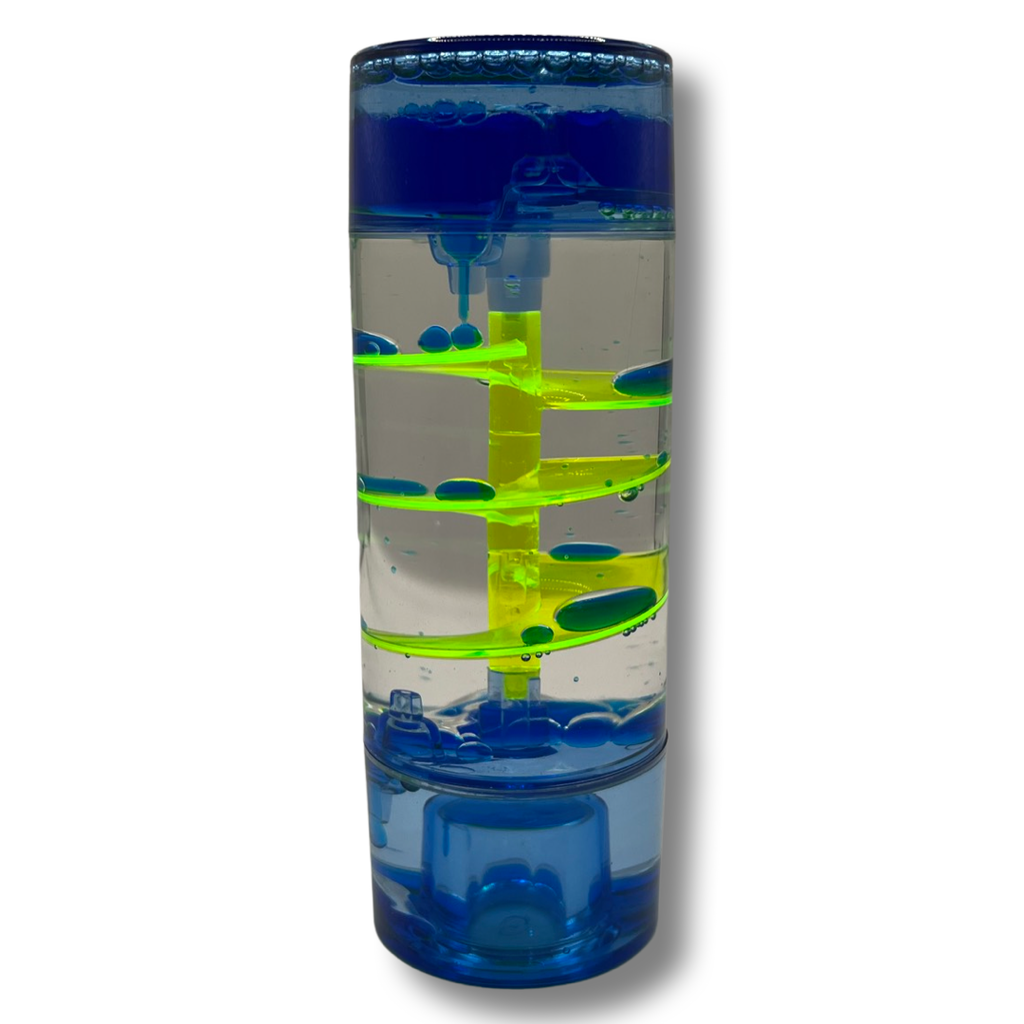 Sensory Sensations Blue Spiral Liquid Drip Timer Spiral Sensory Liquid Drip Timer | Sensory Toy Shop Australia 