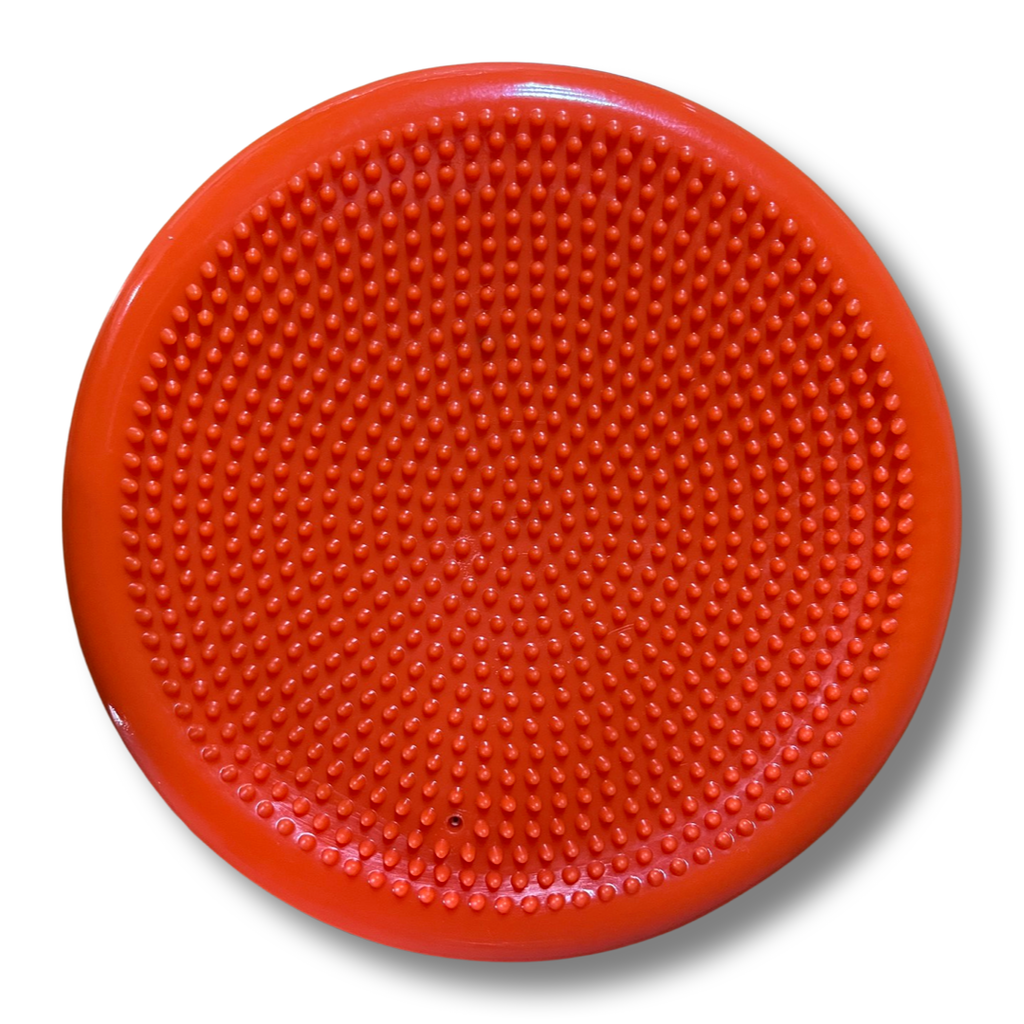 Sensory Sensations Orange Tactile Wriggle Wobble Cushion with Free Hand Pump Tactile Wobble Cushion | Wriggle Cushion | Sensory Toy Shop Australia 