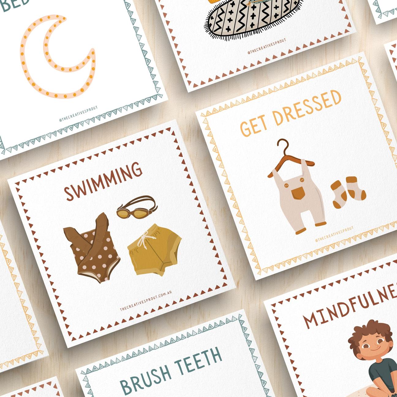 Daily Routine Cards for kids | Transition cards | Kids planner – The ...