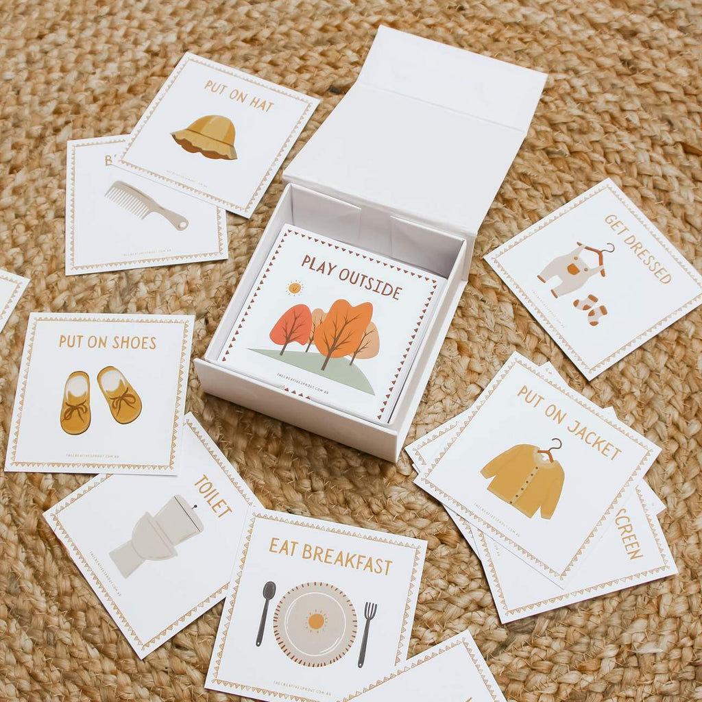 The Creative Sprout Daily Routine Cards- 72 Cards