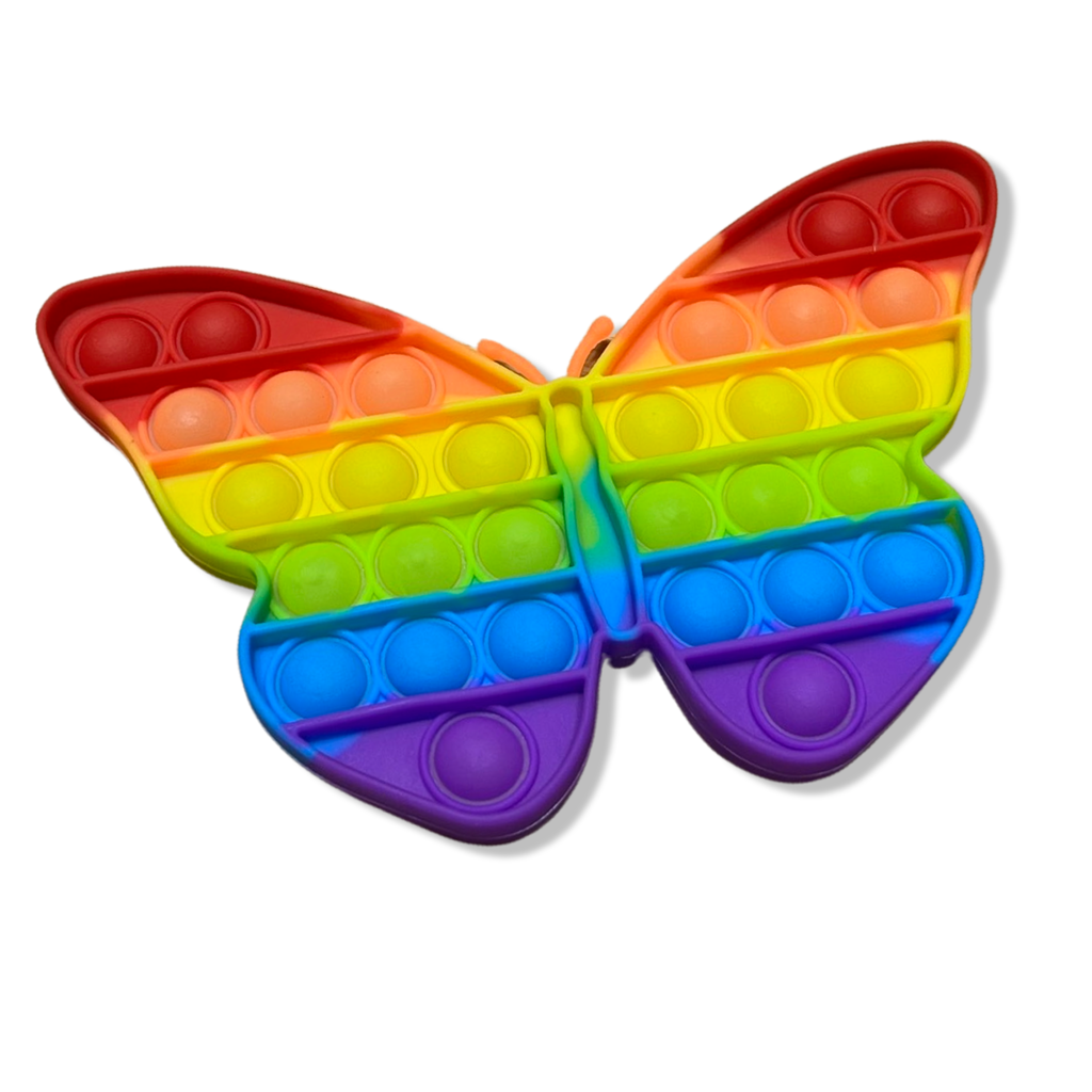 The Sensory Sloth Butterfly Rainbow Pop It- Assorted