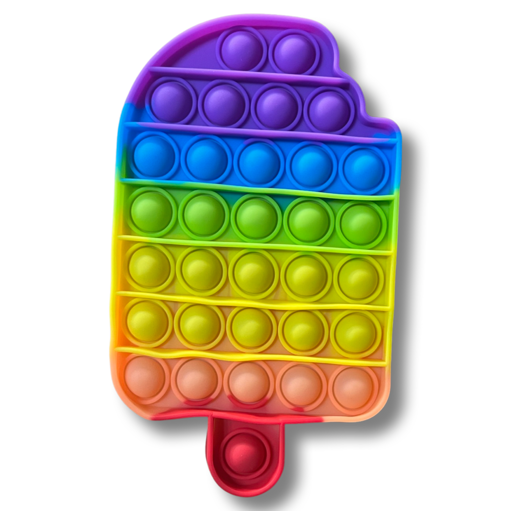 The Sensory Sloth Icy Pole Rainbow Pop It Fidget- Assorted Designs Rainbow Pop It Fidget | Pop It Fidget Toy Shop Australia