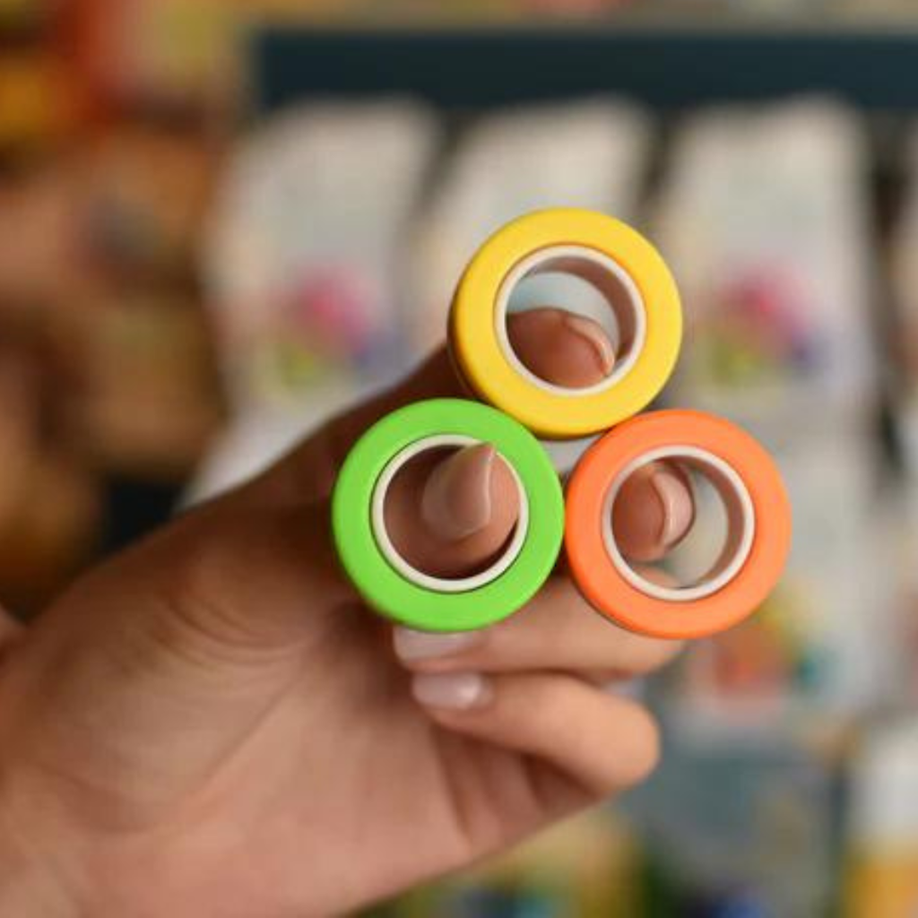 Fidget Toy With Rings Magnetic Fidget Rings | Fidget Toys Shop Australia| Fine Motor Skills ...