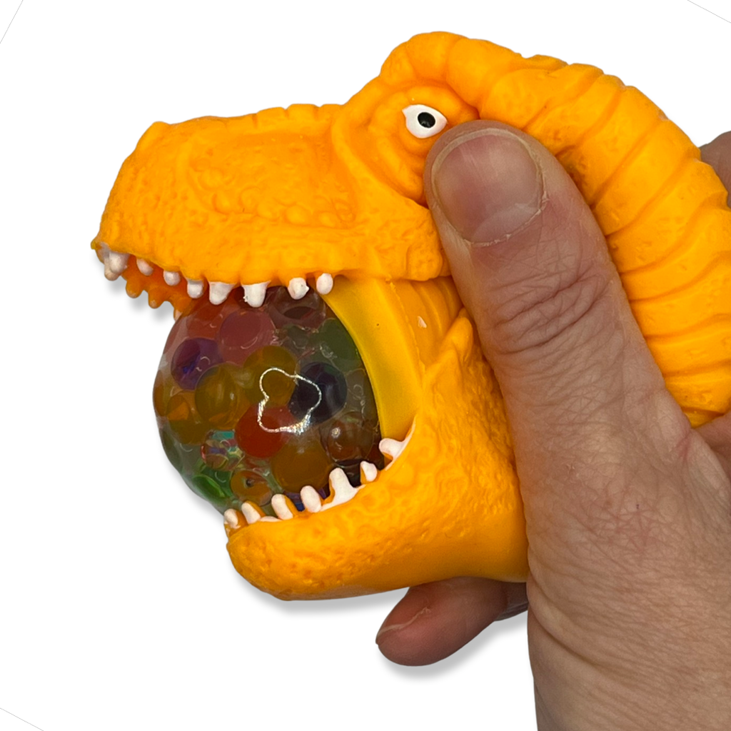 The Sensory Sloth Orange Squishy Water Orb Dinosaur Fidget Toy Squishy Water Orb Dinosaur Fidget Toy | Fidget Toy Shop Australia 