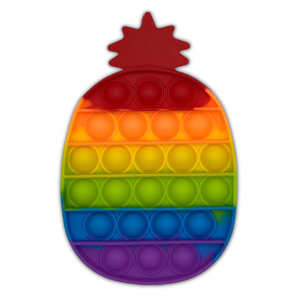 The Sensory Sloth Pineapple Rainbow Pop It Fidget- Assorted Designs Rainbow Pop It Fidget | Pop It Fidget Toy Shop Australia