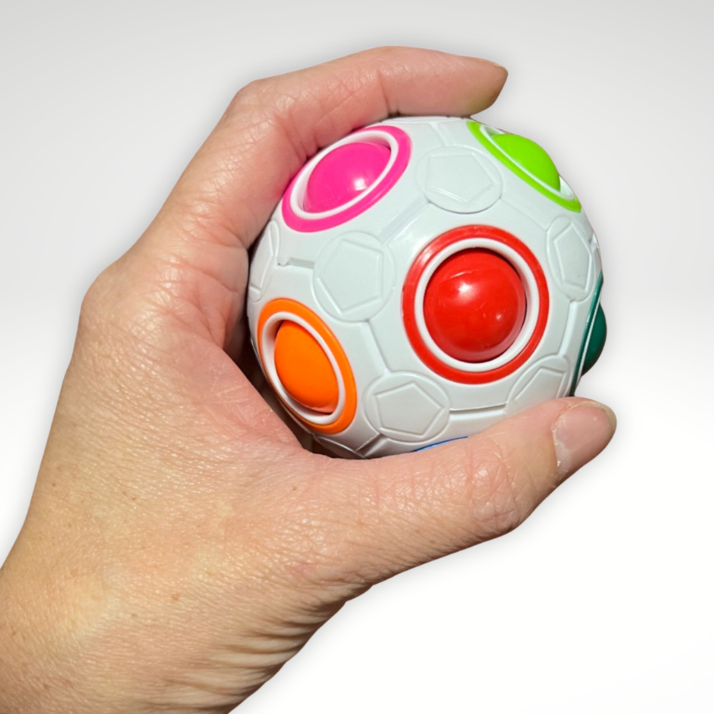 The Sensory Sloth Rainbow Magic Ball Fidget Toy Rainbow Magic Ball Fidget Toy | Fidget Toy Shop Australia | Fidget Ball 