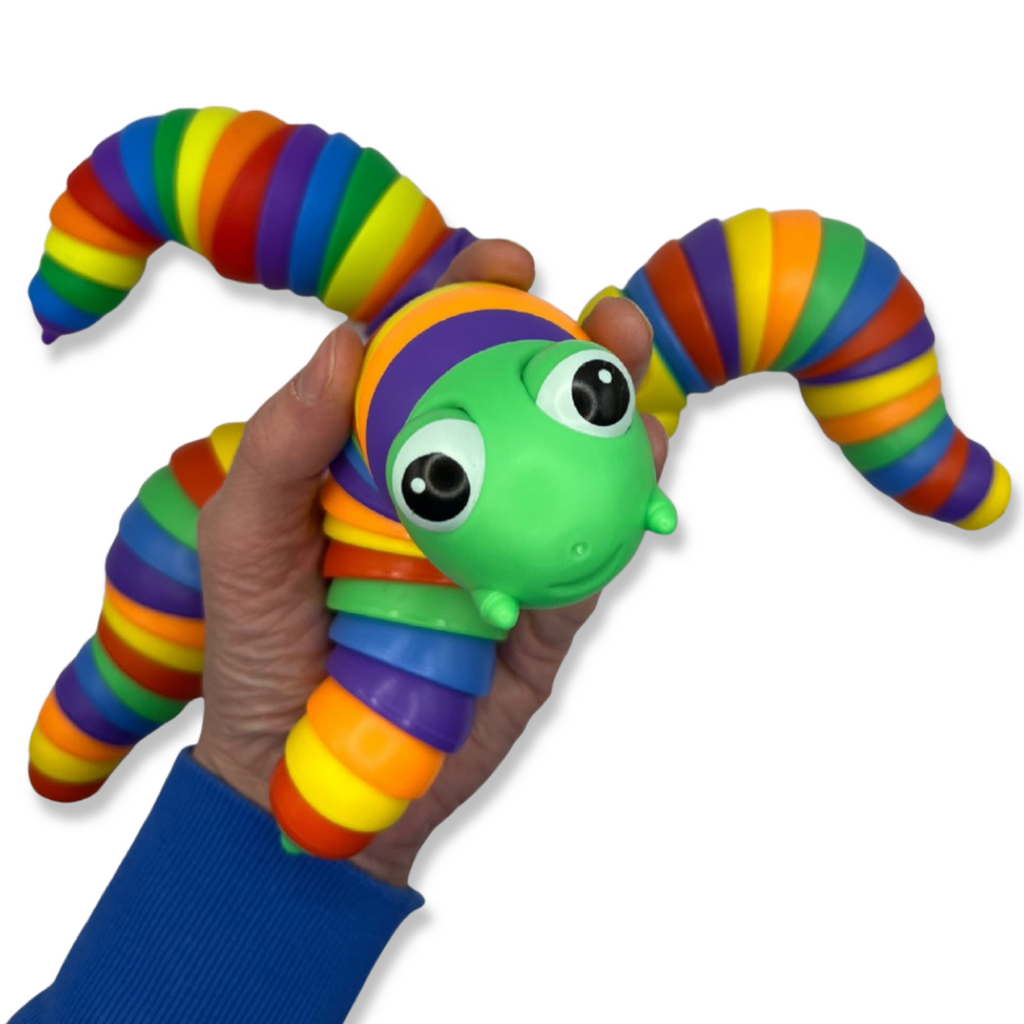 The Sensory Sloth Rainbow Sensory Fidget Rainbow Caterpillar Sensory Fidget Caterpillar | Fidget Toy Shop Australia | Fidget slug  