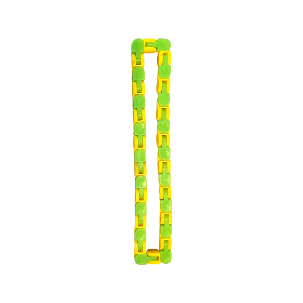 The Sensory Sloth Yellow & Green Chain Link Fidget Puzzle