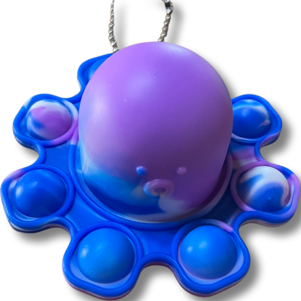 MDI Purple/Blue/White Push Pop it Reversible Fidget Octopus Push Pop it Fidget Octopus | Pop it Fidget Toy Shop Australia